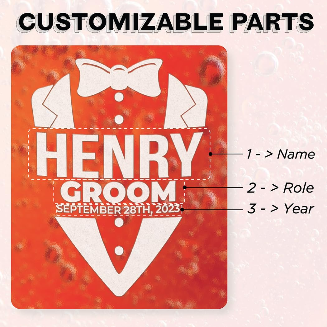 Custom Personalized Groom Beer Can Glasses 16 oz.