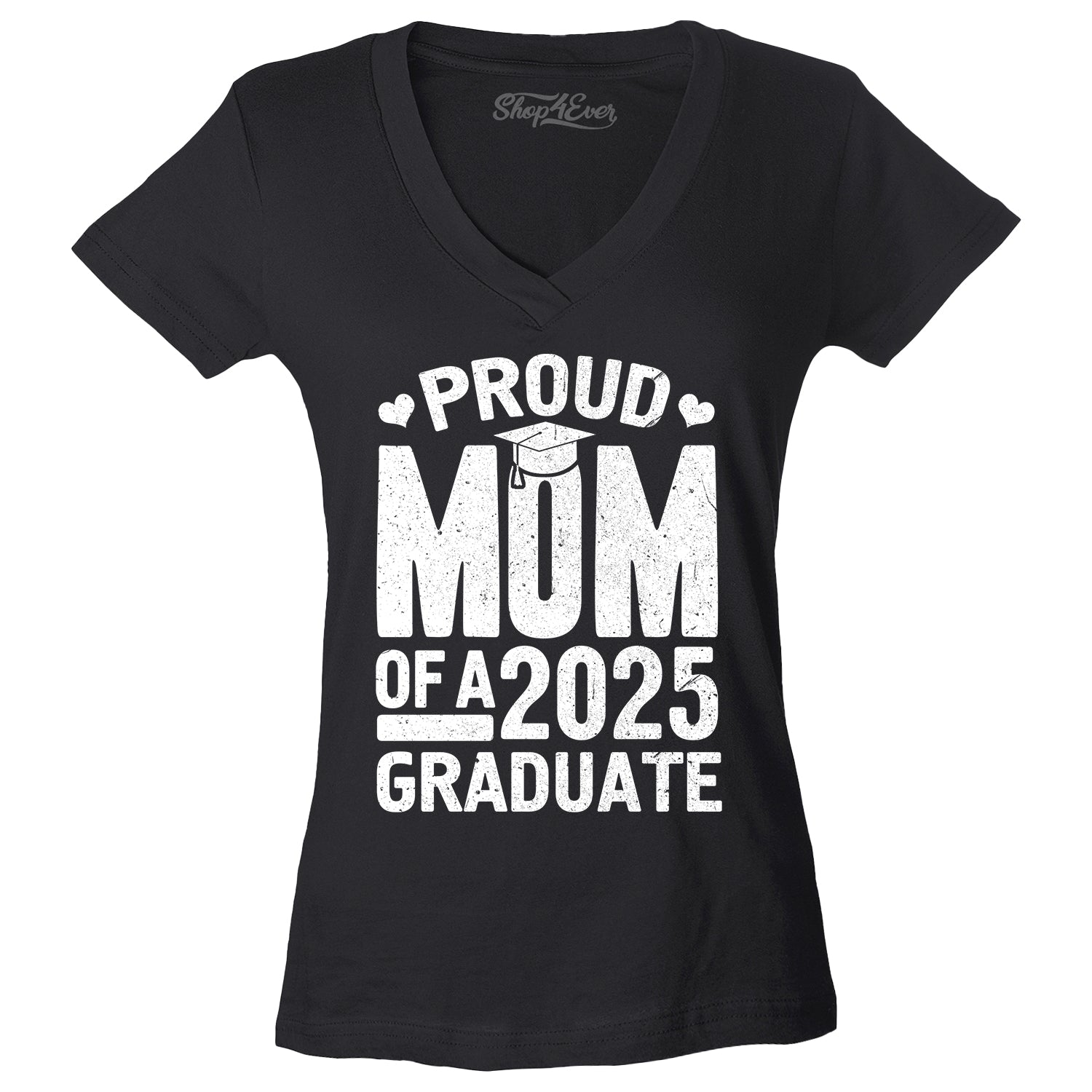 Proud Mom of a 2025 Graduate Graduation Women's V-Neck T-Shirt Slim Fit