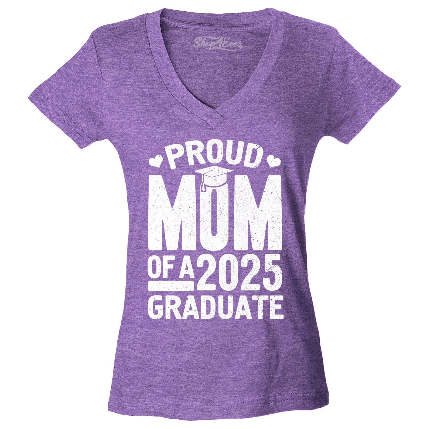 Proud Mom of a 2025 Graduate Graduation Women's V-Neck T-Shirt Slim Fit