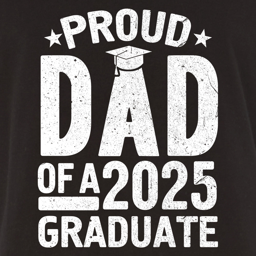 Proud Dad of a 2025 Graduate Graduation Raglan Baseball Shirt