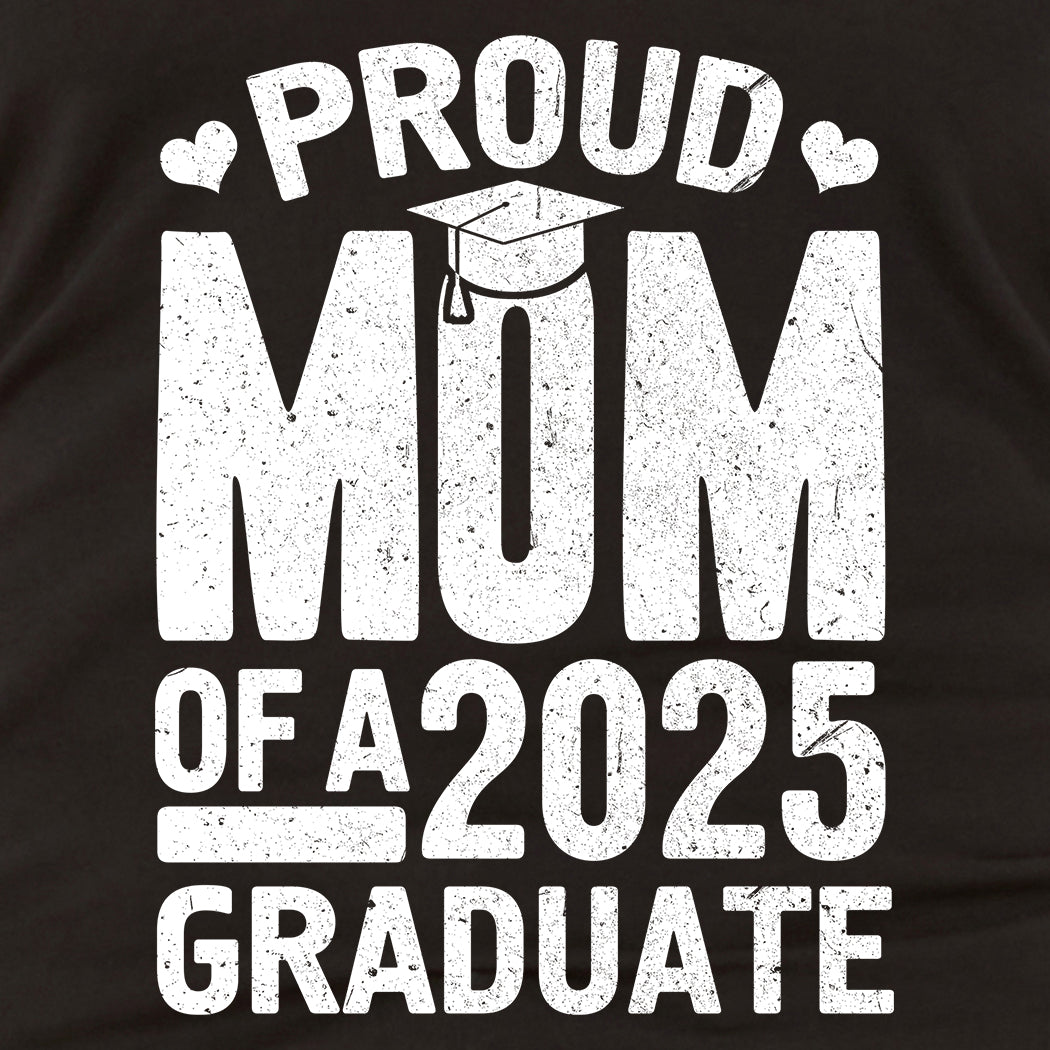 Proud Mom of a 2025 Graduate Graduation Women's Racerback Tank Top Slim Fit