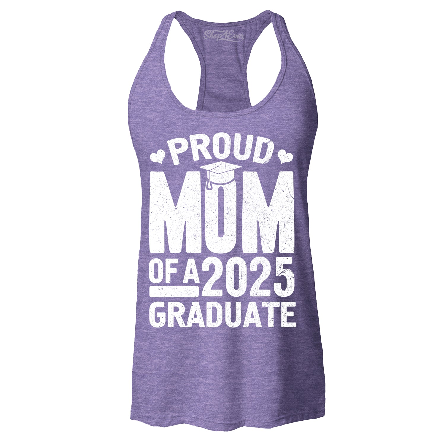 Proud Mom of a 2025 Graduate Graduation Women's Racerback Tank Top Slim Fit