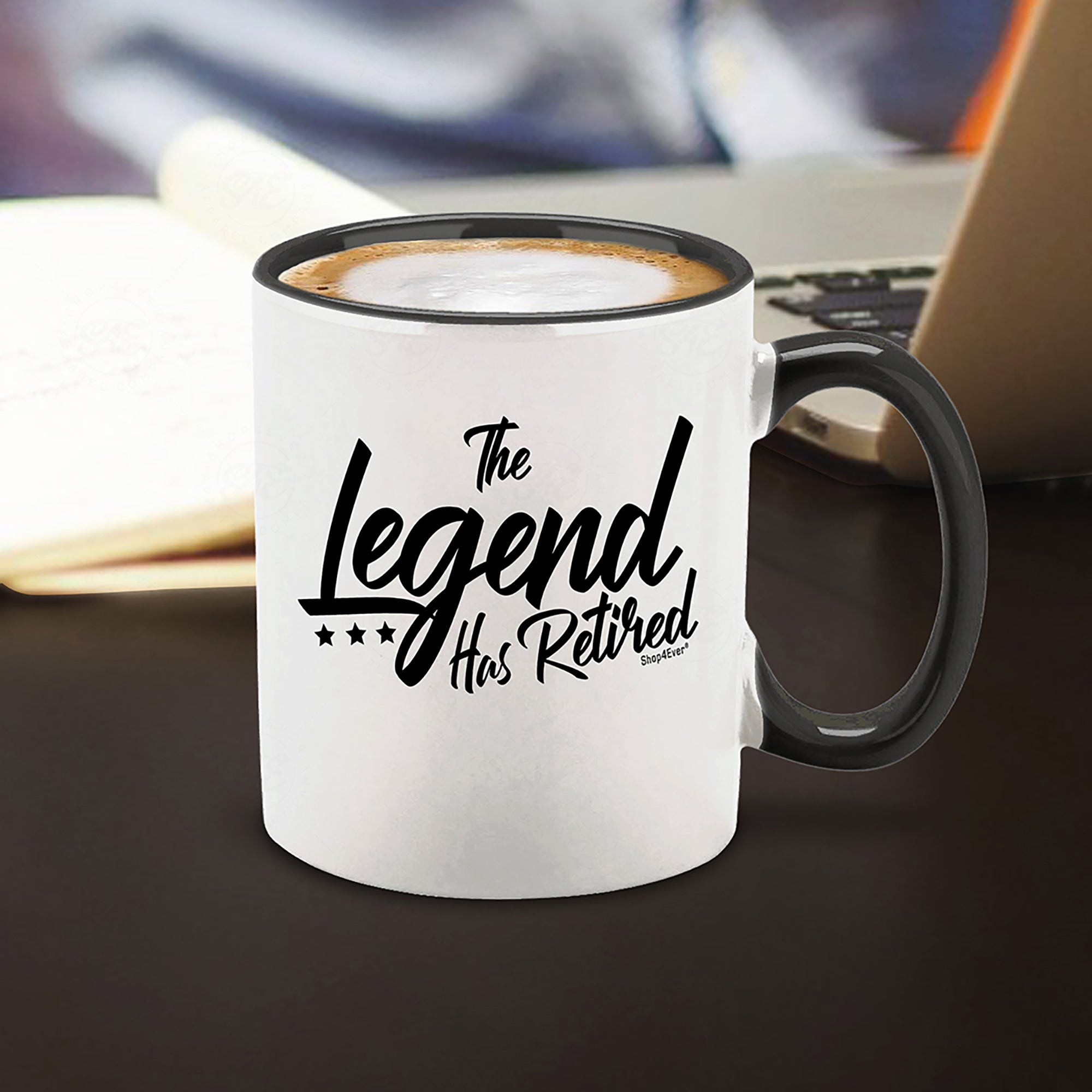 ORIGIN MUGS Tea or Coffee Mug The One The Only The Legend Has Retired  Printed Coffee Mug 11 Oz Ceramic Funny Coffee Cup - Gifts for Husband Wife