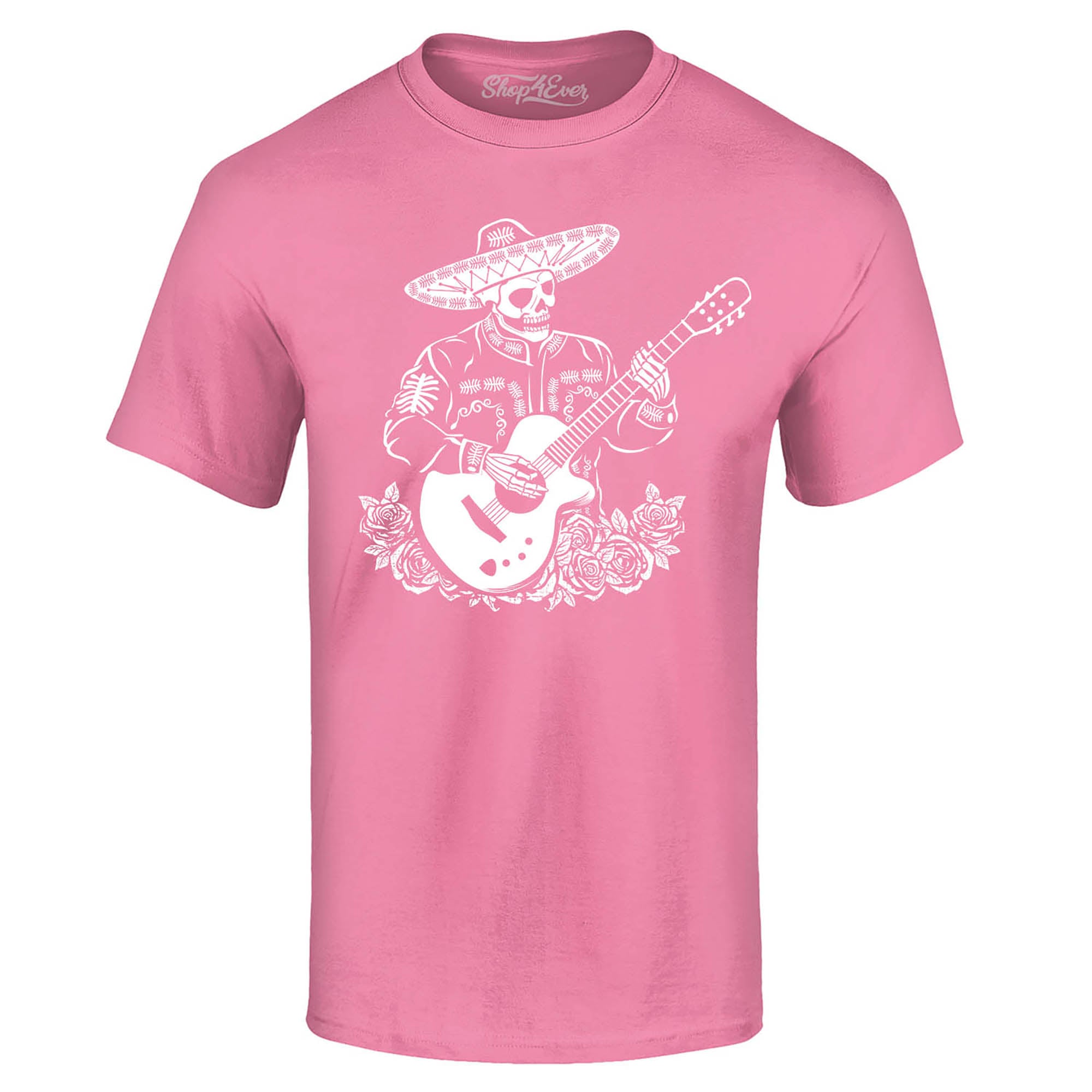 Mariachi Skeleton Playing Guitar Day of The Dead T-Shirt