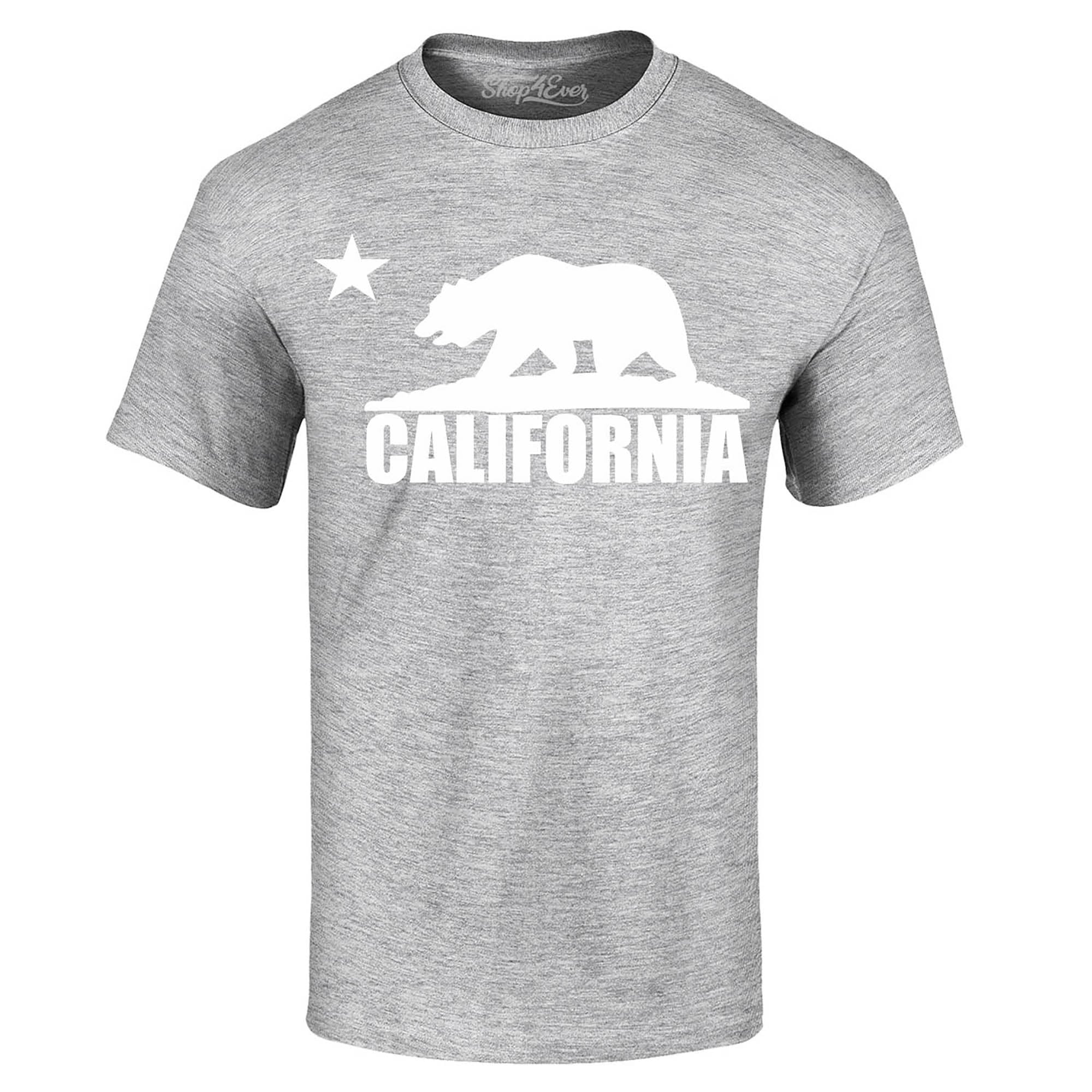 California Bear White T-Shirt California Shirts