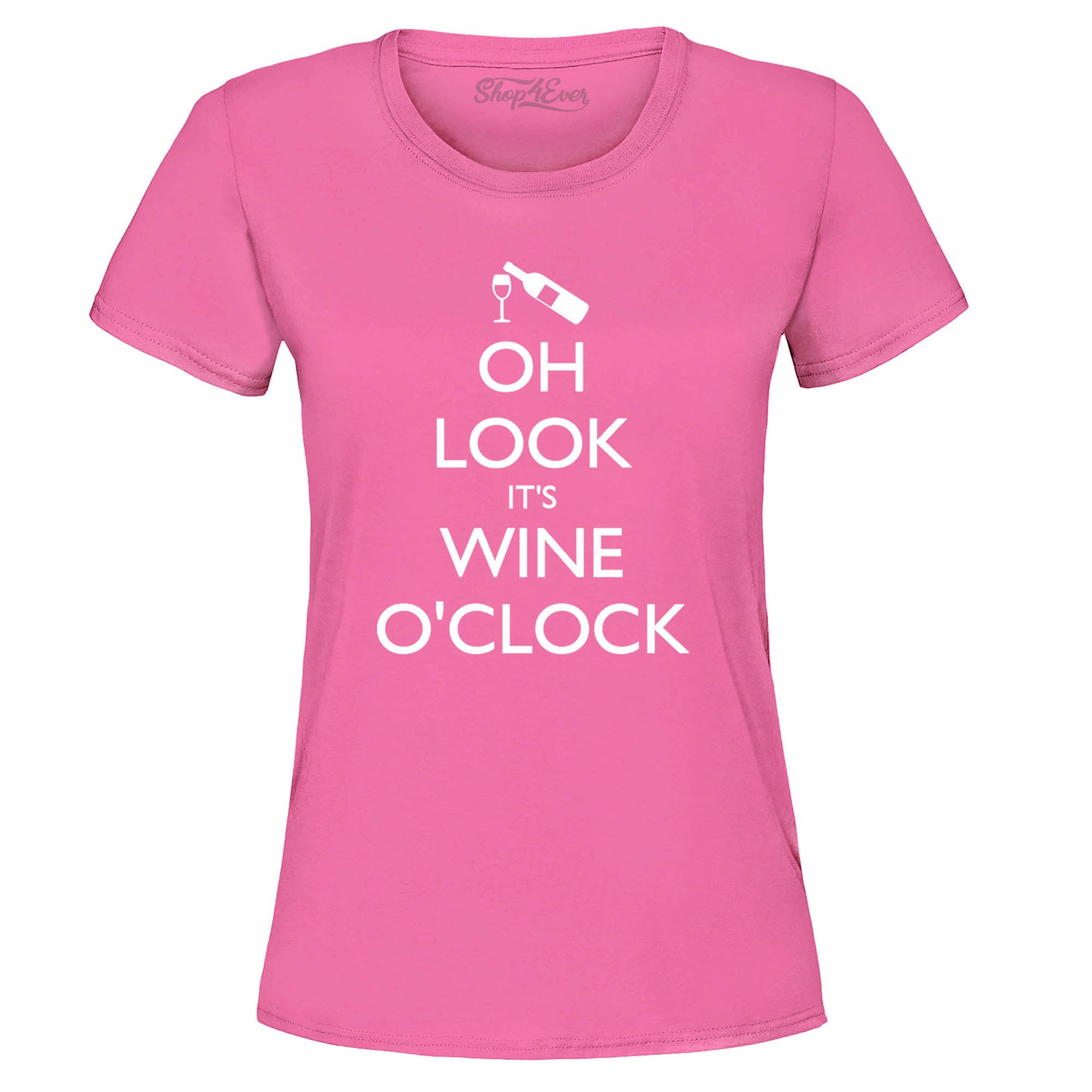 Oh Look It's Wine O'Clock Women's T-Shirt Drinking Shirts