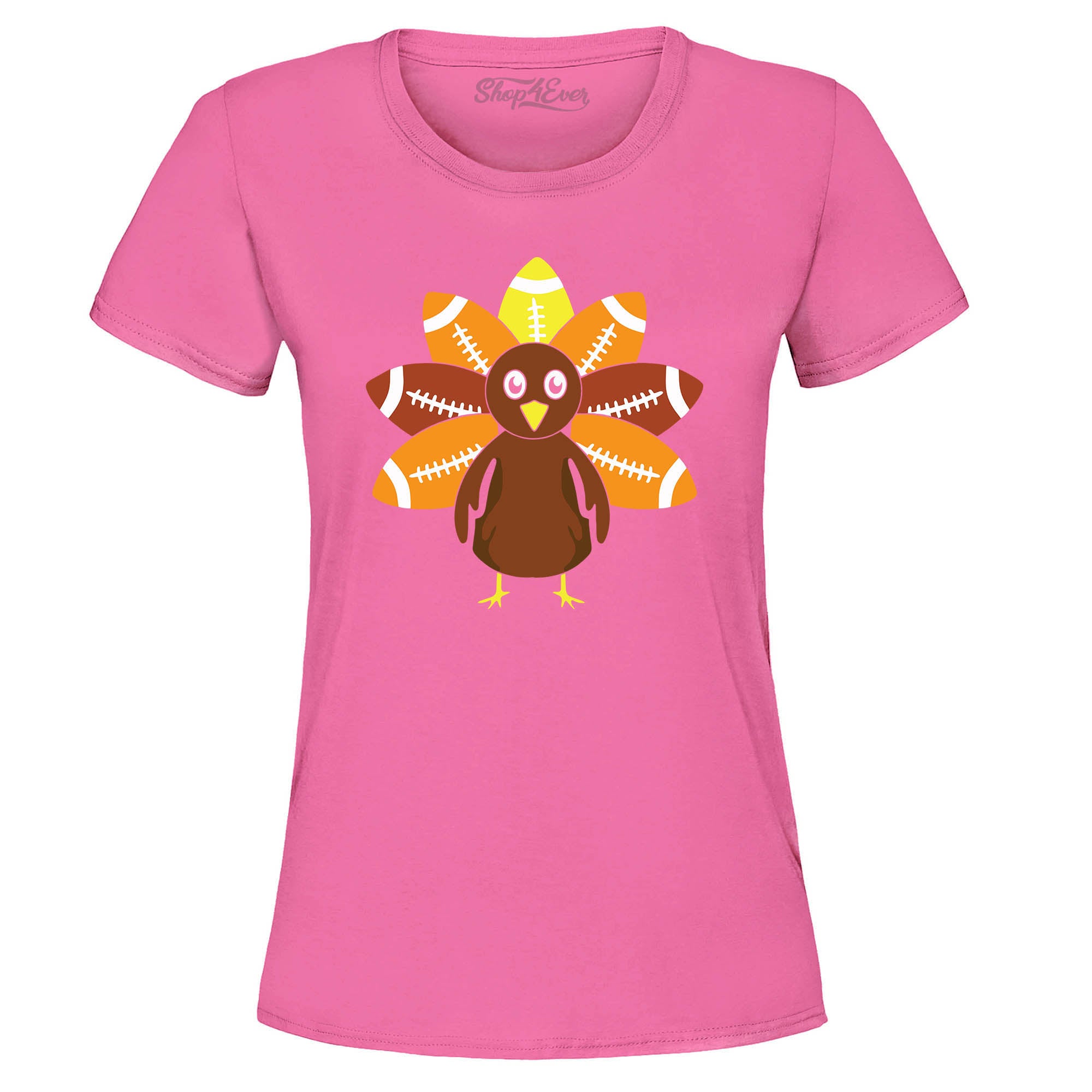 Football Turkey Thanksgiving Women's T-Shirt