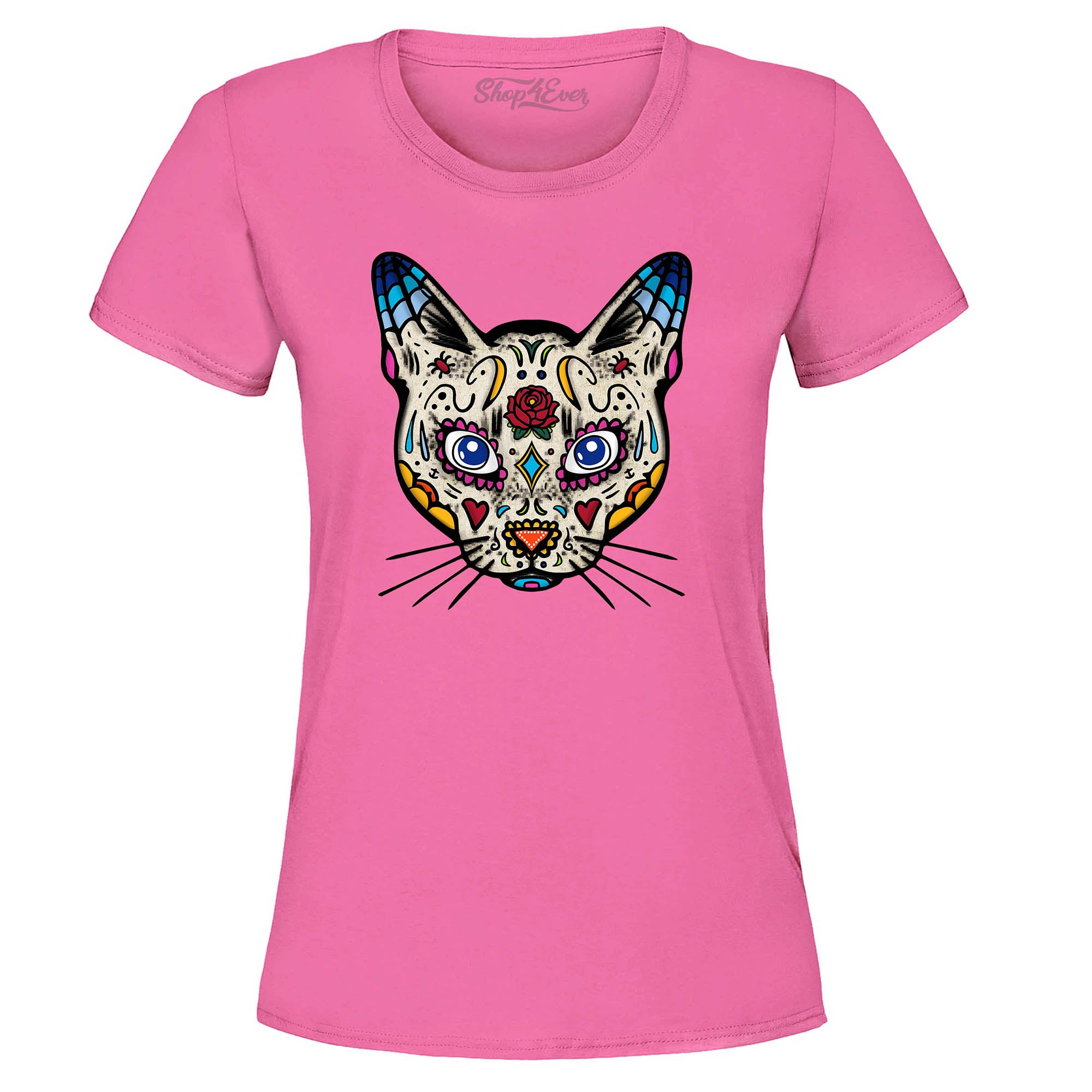 Day of The Dead Sugar Cat Women's T-Shirt