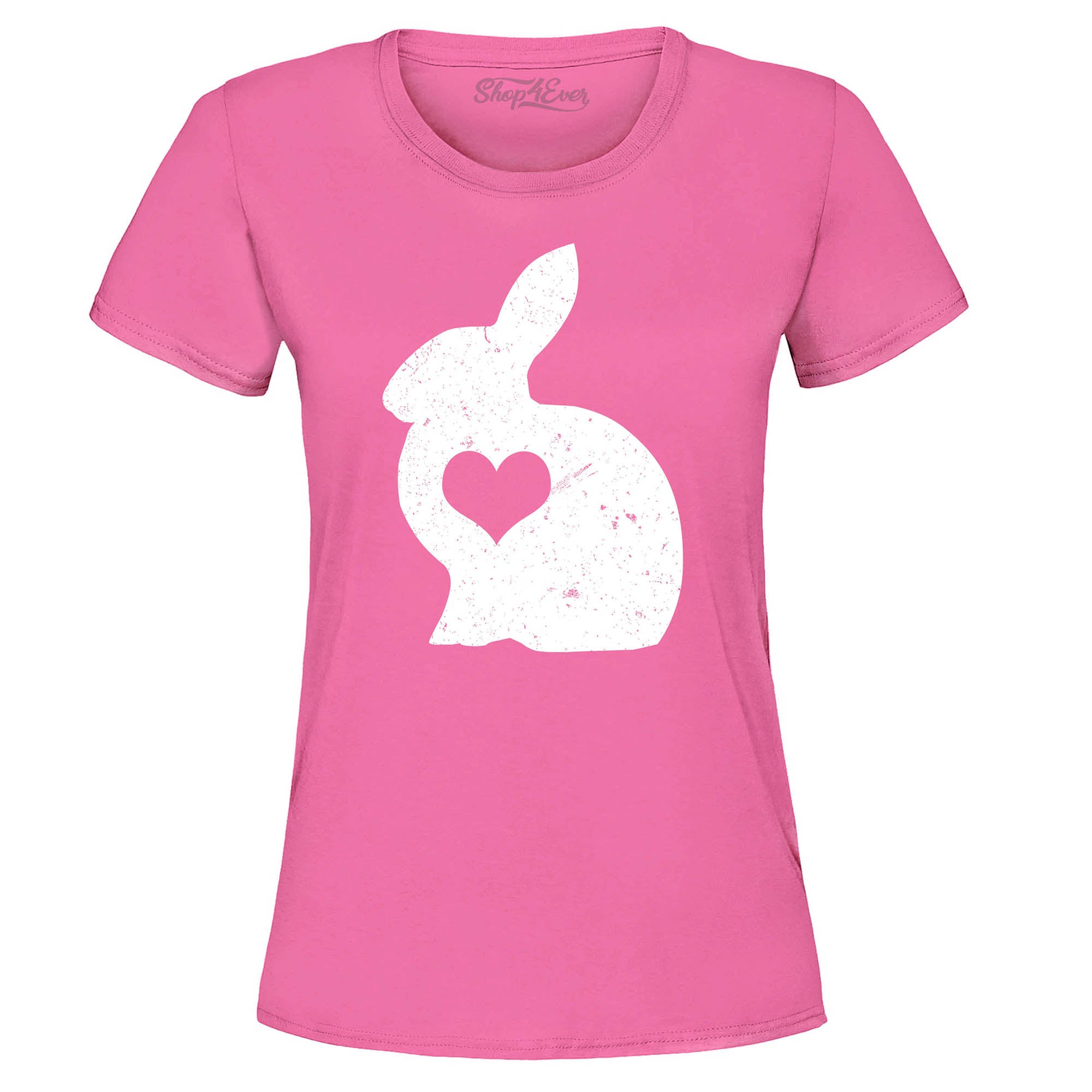 Easter Bunny Rabbit with Heart Women's T-Shirt