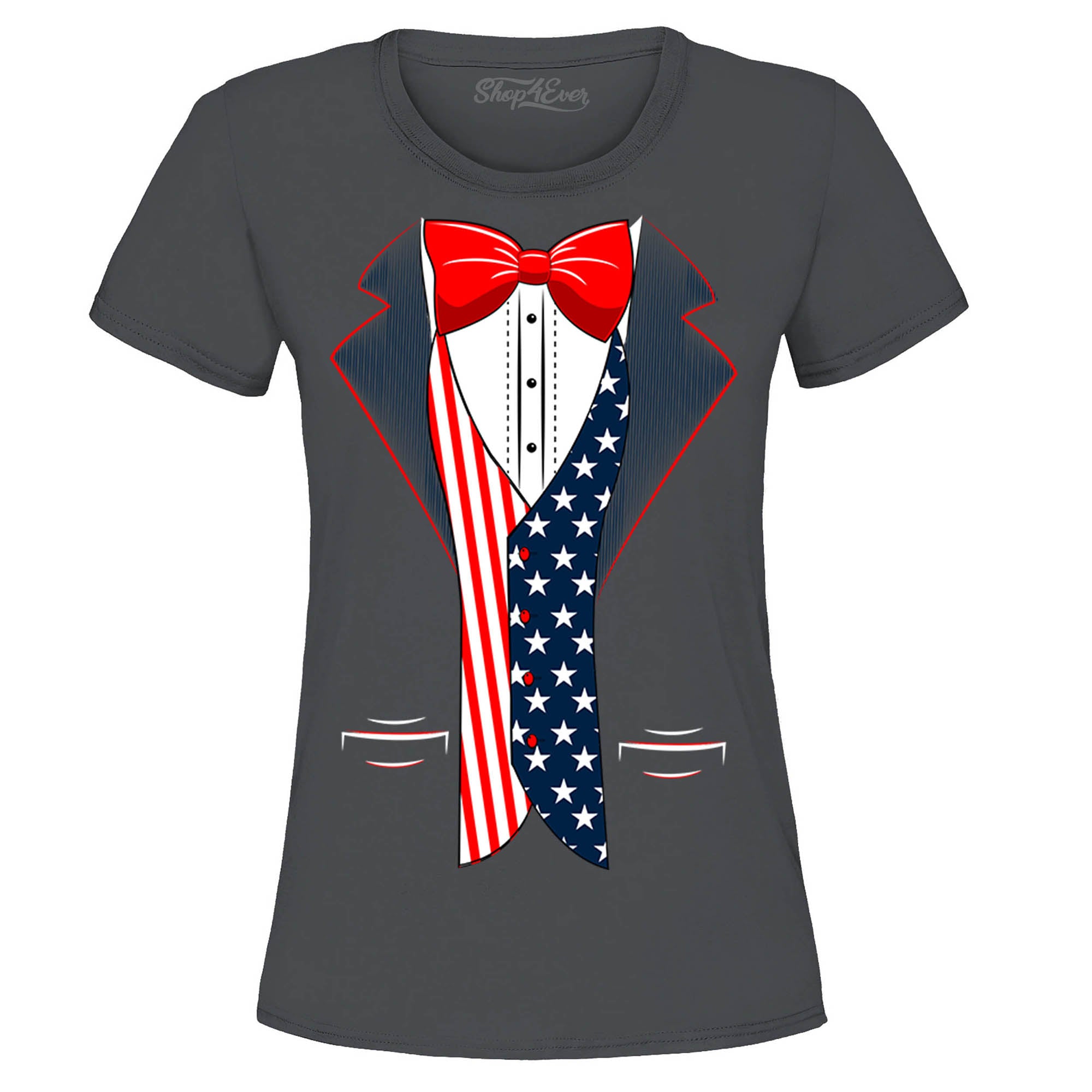 4th of July USA Tuxedo American Flag Women's T-Shirt