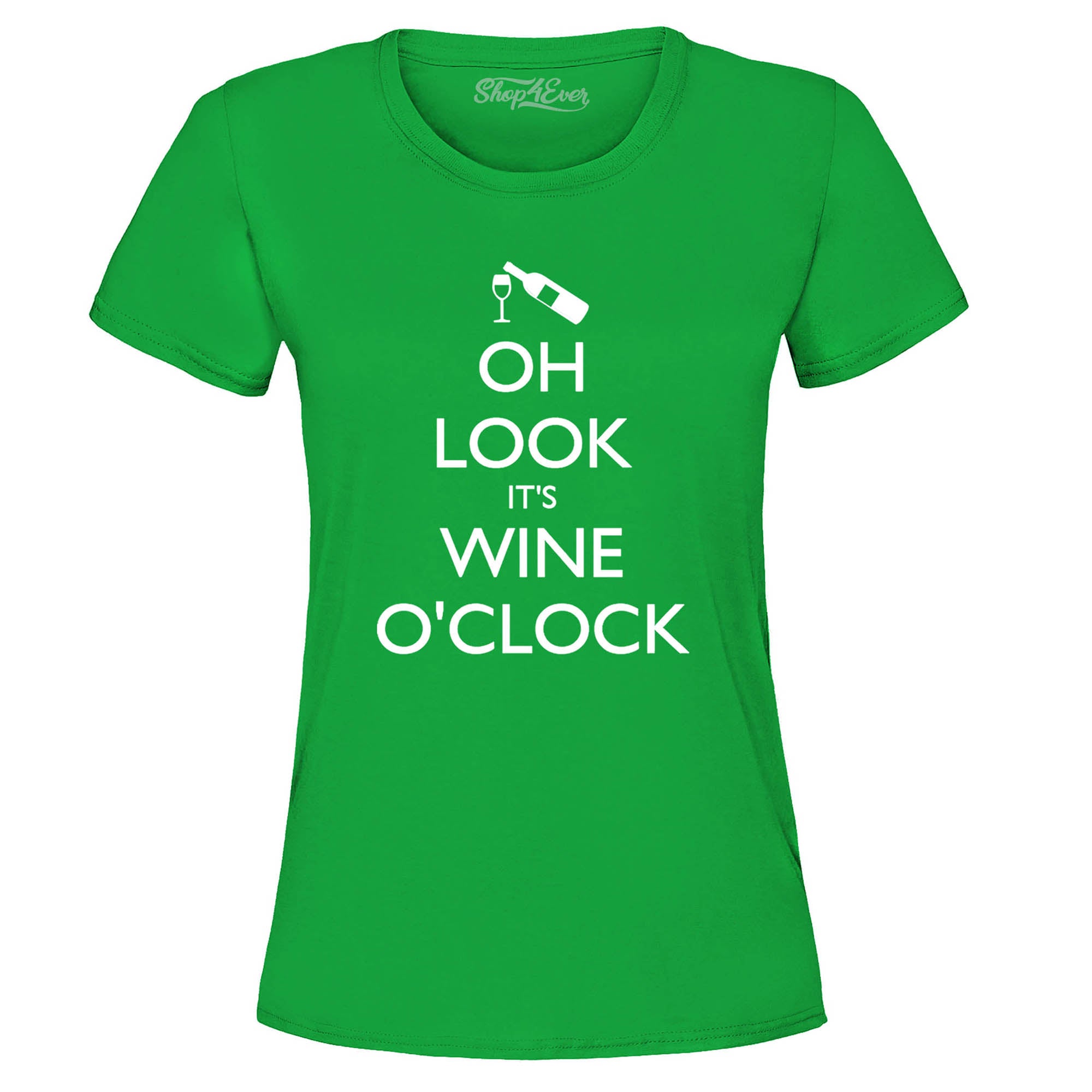 Oh Look It's Wine O'Clock Women's T-Shirt Drinking Shirts