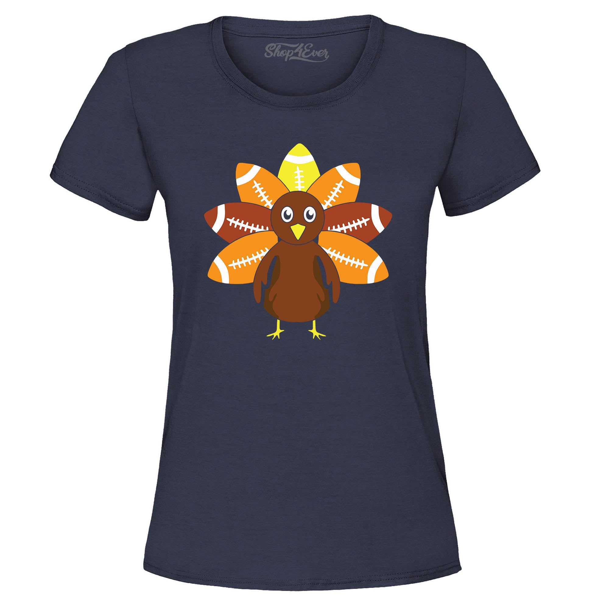 Football Turkey Thanksgiving Women's T-Shirt