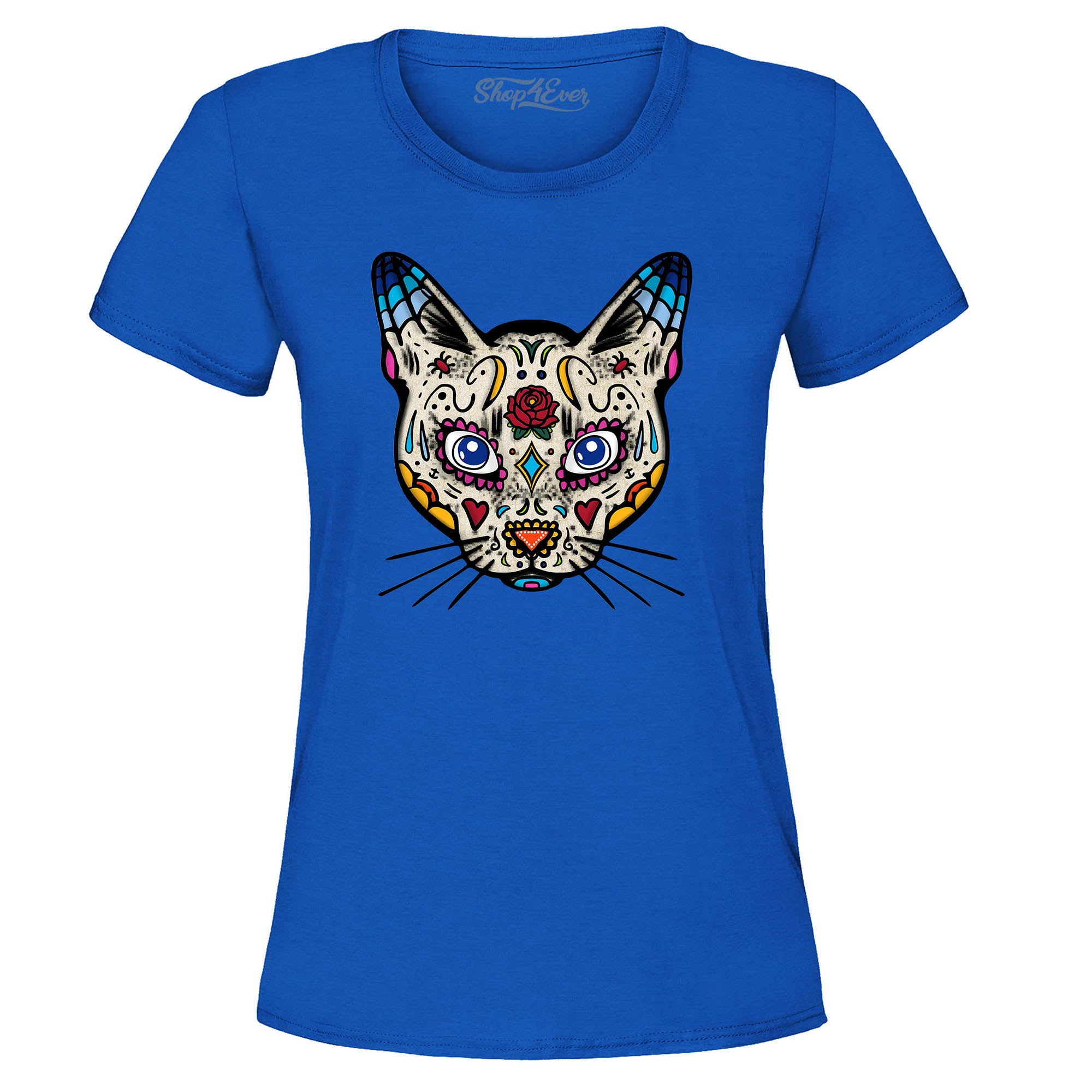 Day of The Dead Sugar Cat Women's T-Shirt