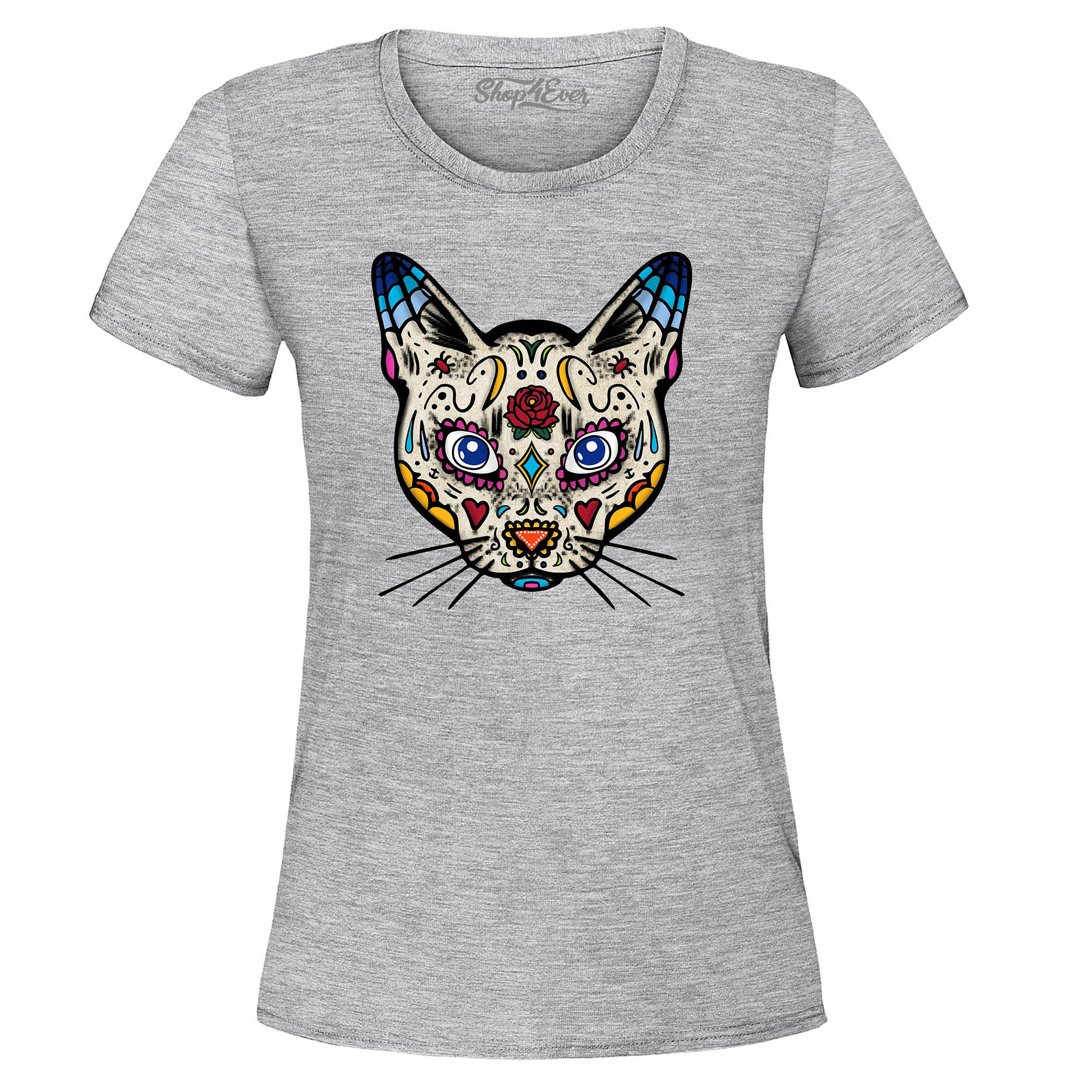 Day of The Dead Sugar Cat Women's T-Shirt