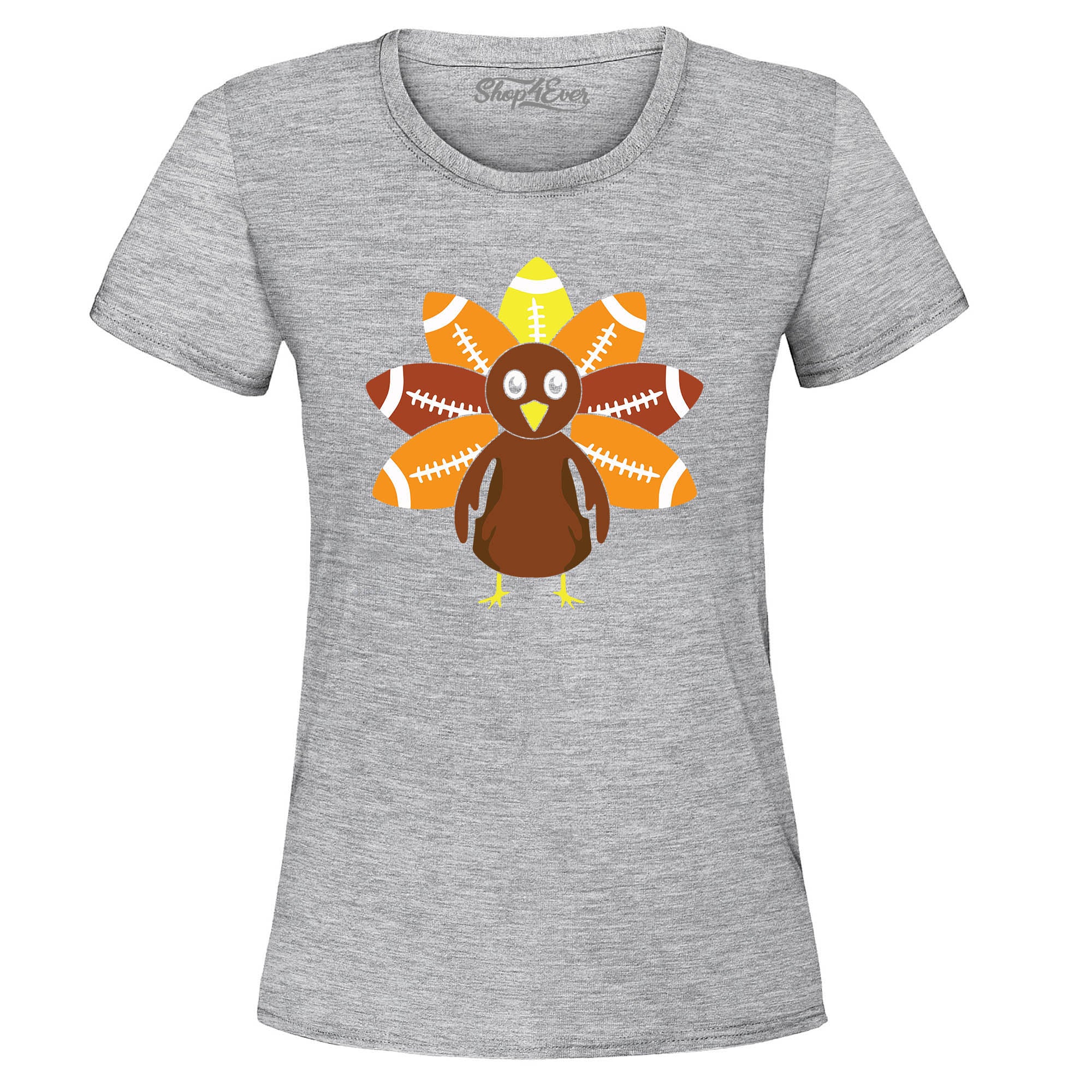 Football Turkey Thanksgiving Women's T-Shirt