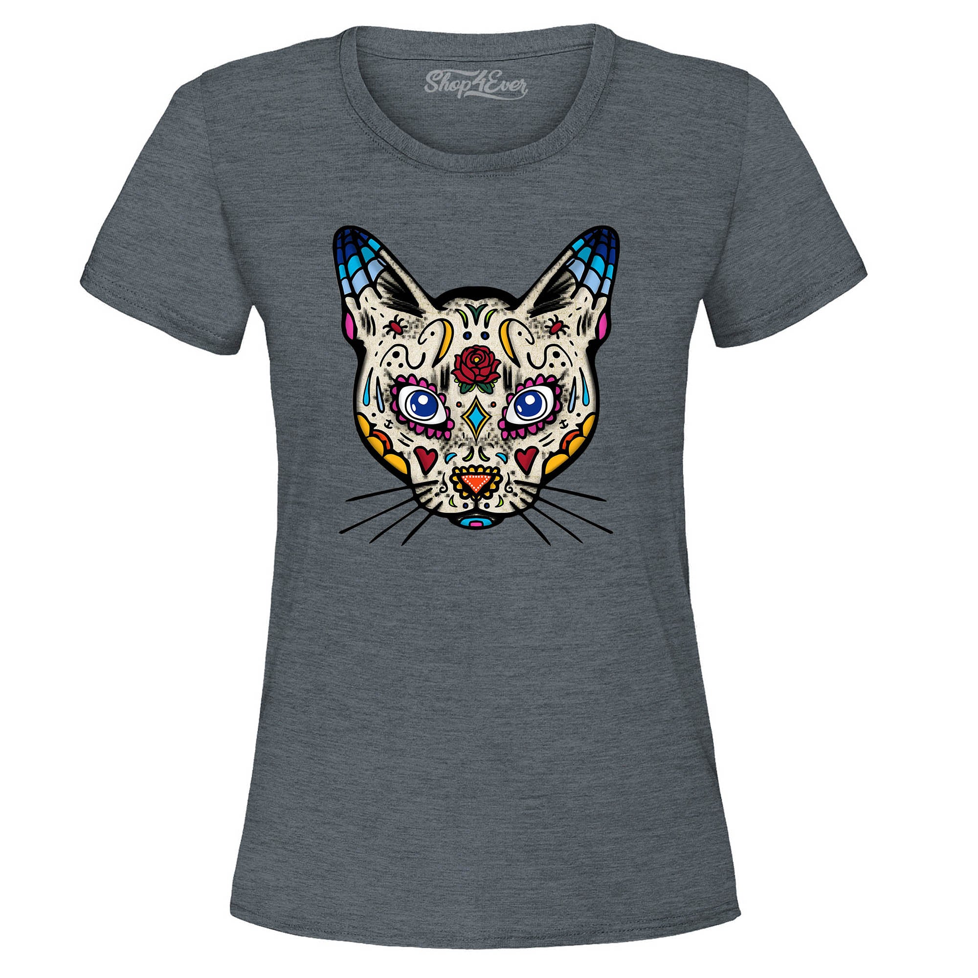 Day of The Dead Sugar Cat Women's T-Shirt