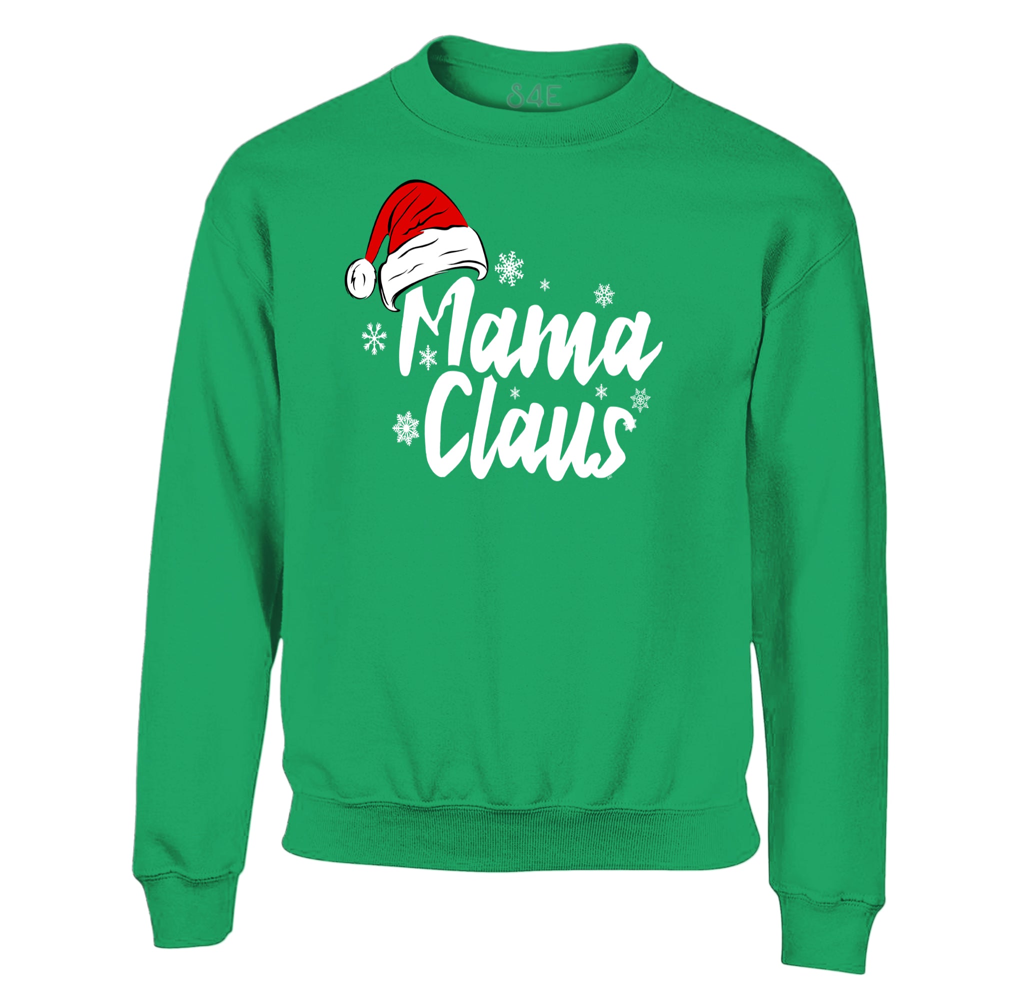 S4E® Mama Claus White Crewneck Sweatshirt