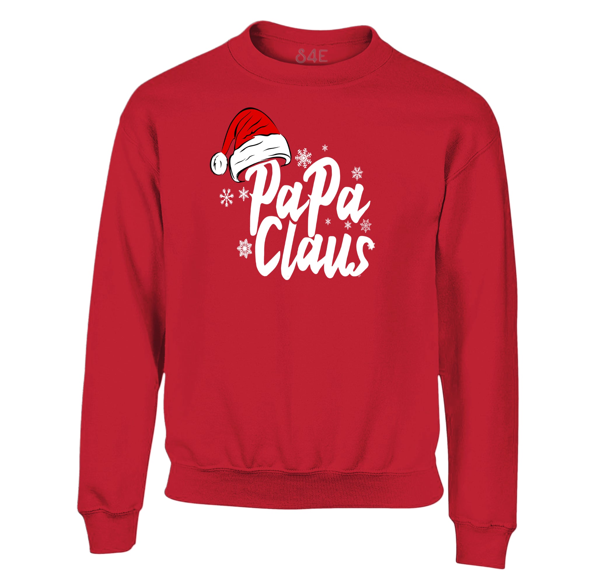 S4E® Papa Claus White Crewneck Sweatshirt