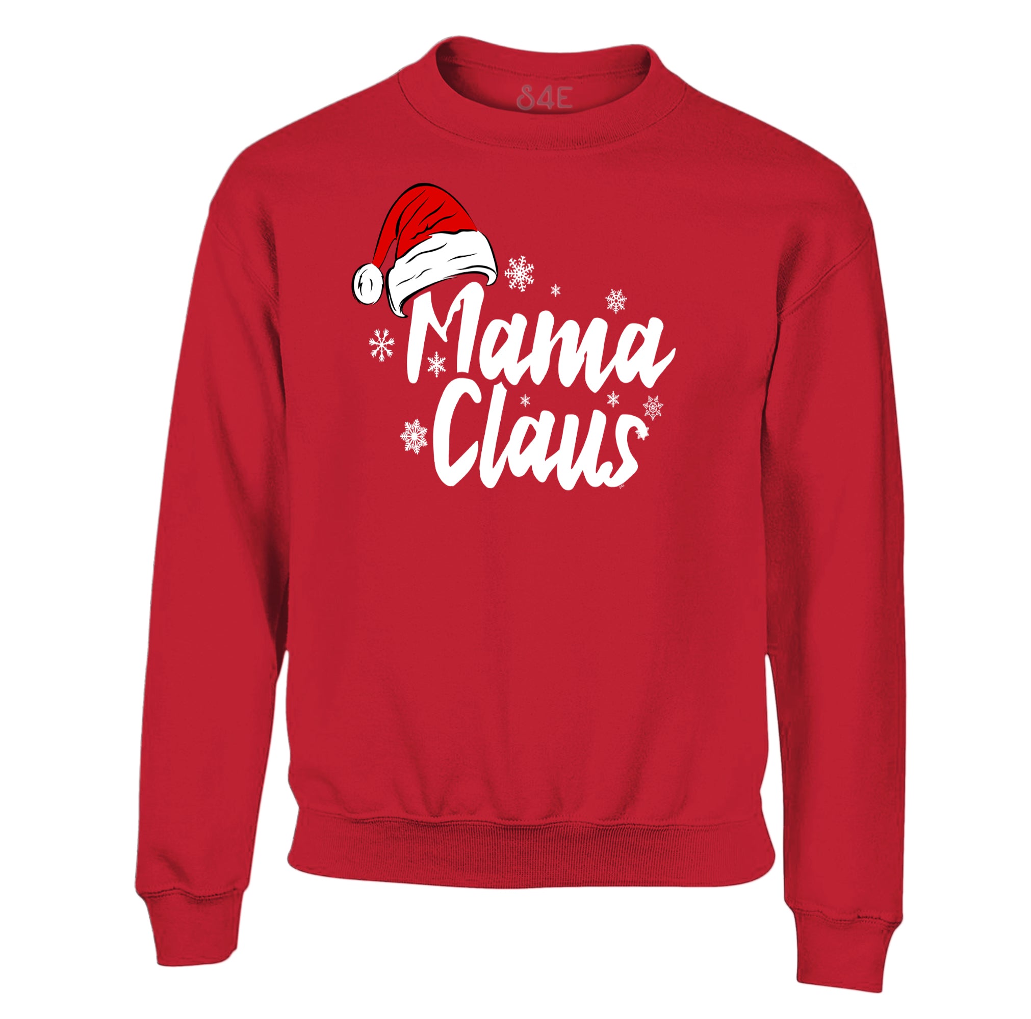 S4E® Mama Claus White Crewneck Sweatshirt