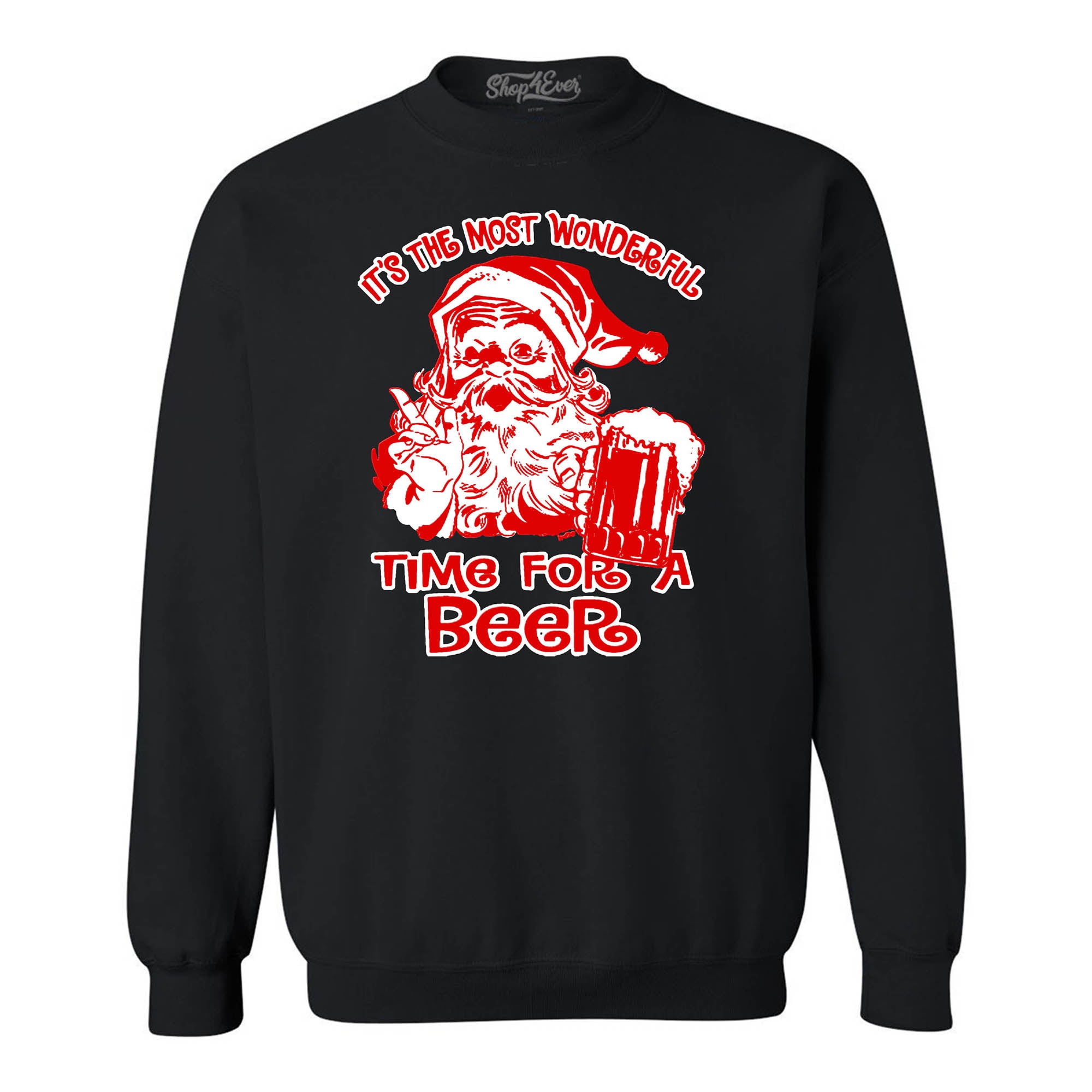 It's The Most Wonderful Time for a Beer Crewnecks Christmas Sweatshirts