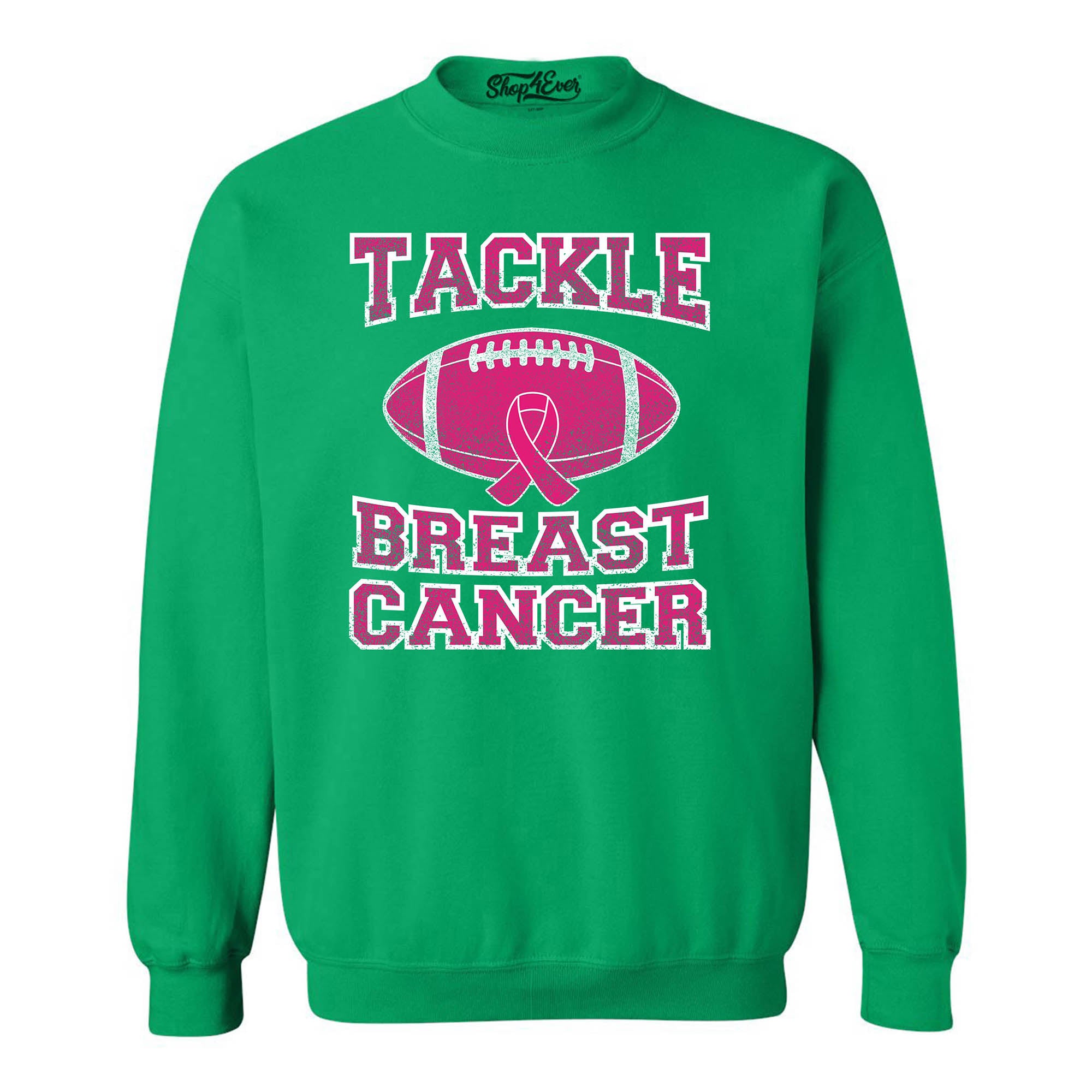 Tackle Breast Cancer Crewnecks Breast Cancer Awareness Sweatshirts