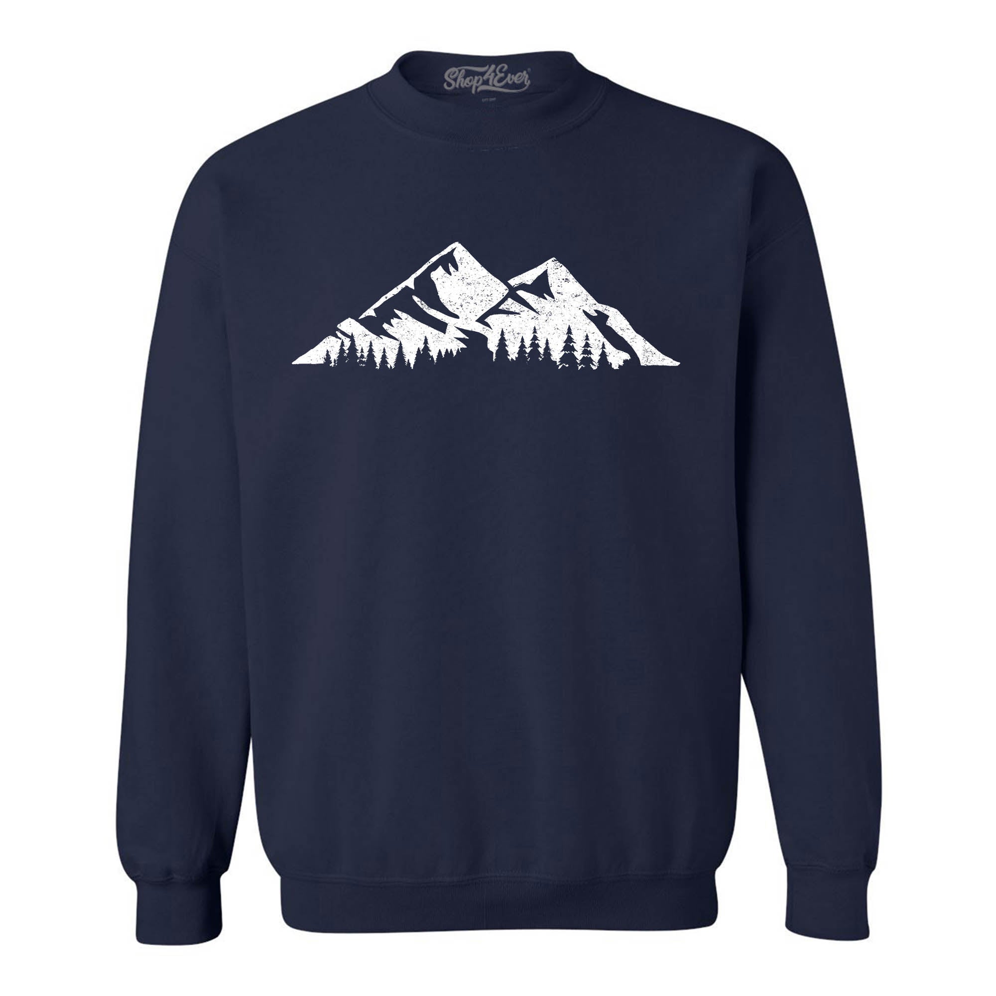 Mountains Scenery Nature Wildlife Crewneck Sweatshirts