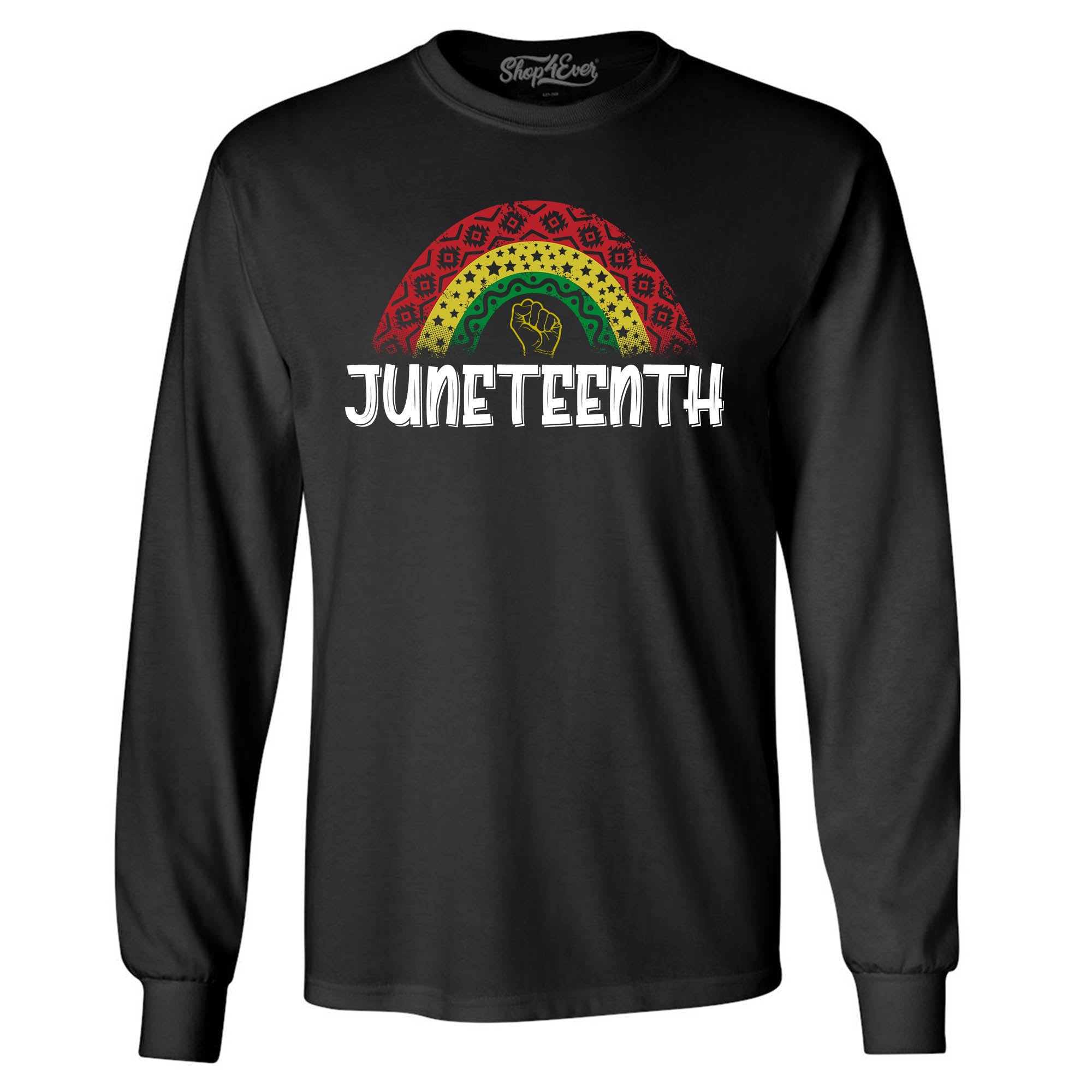 Juneteenth Rainbow June 19th 1865 Long Sleeve Shirt